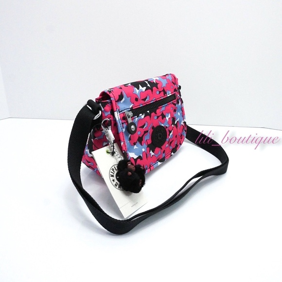 NWT Kipling AC8282 Sabian Crossbody Mini Shoulder Bag Nylon  NWT Kipling AC8282 Sabian Crossbody Mini Shoulder Bag Nylon Spicy Pink Multi $49
